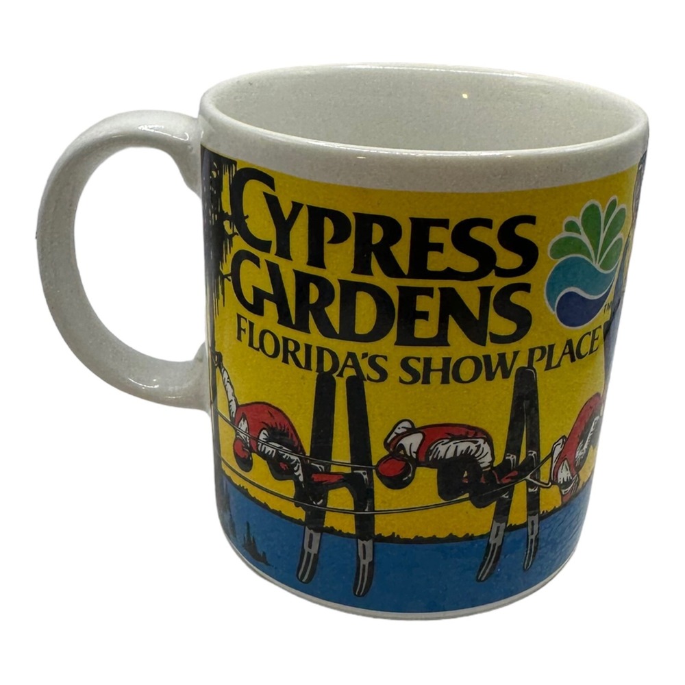 Cypress Gardens Florida's Showplace Personalized "ANDY" Mug Souvenir Skis VTG